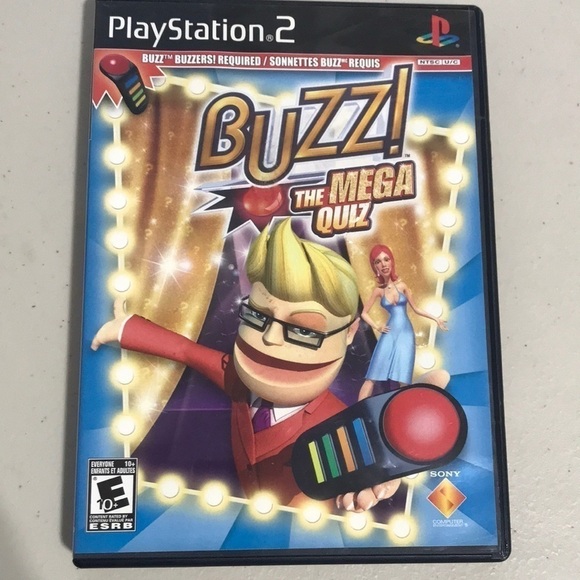 BUZZ The Mega Quiz Playstation 2 PS2 Game Complete - Picture 1 of 4